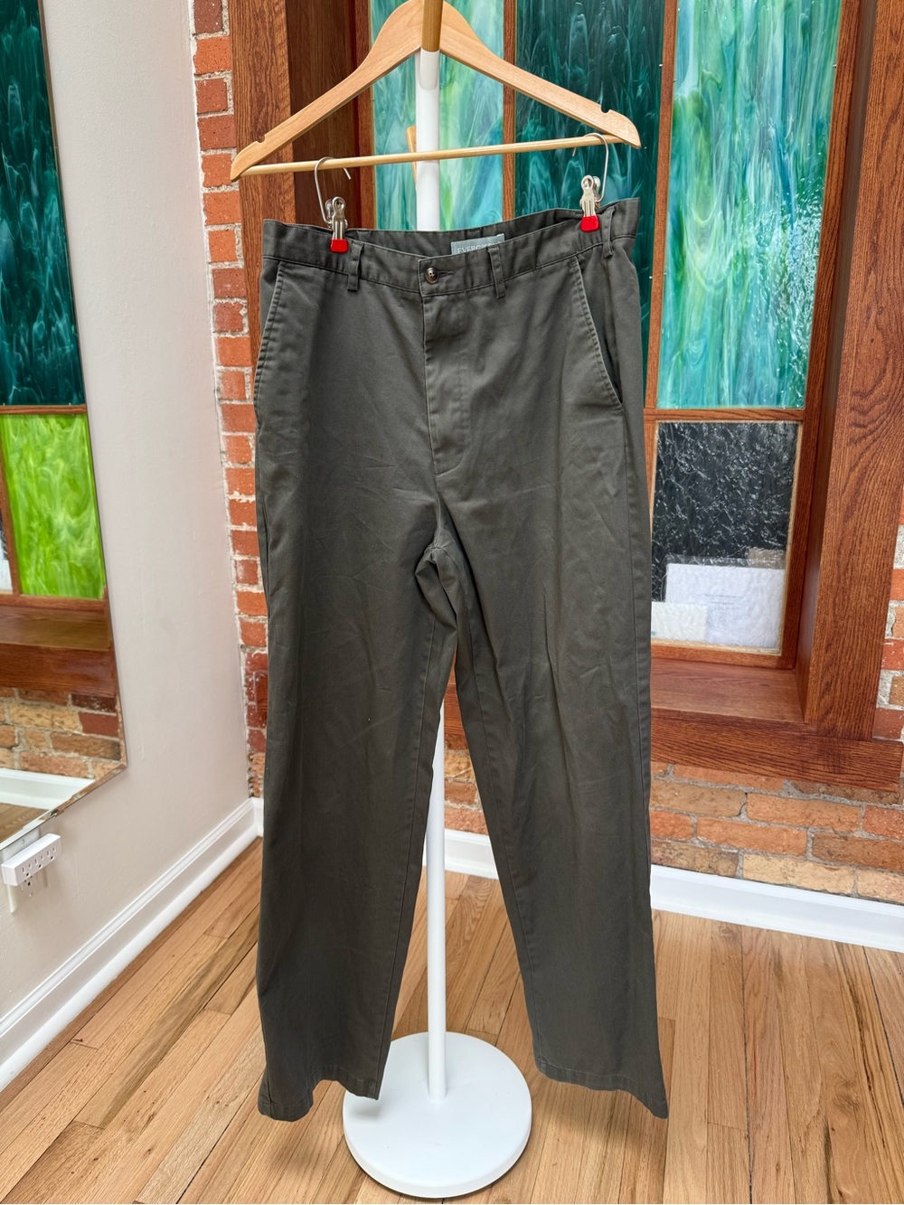Evergreen Olive Green Men’s Trousers